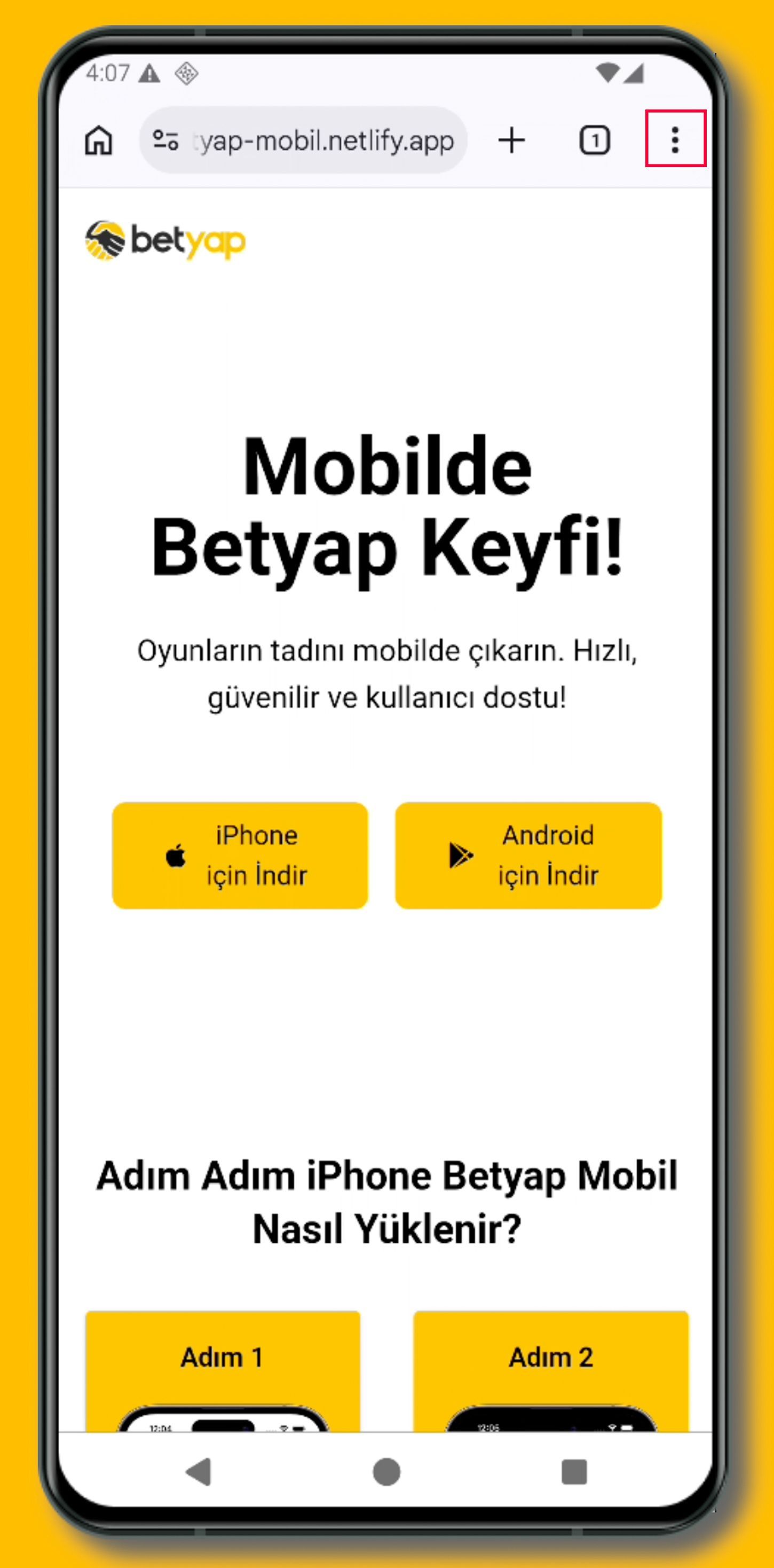android adım 1