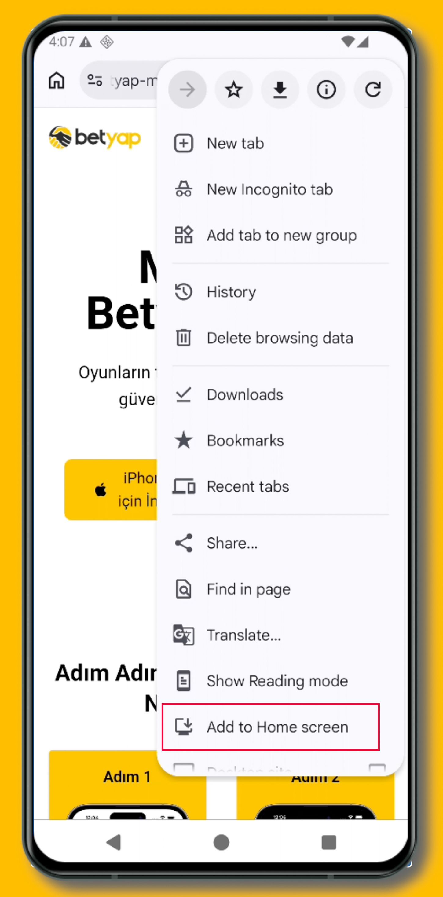 android adım 2