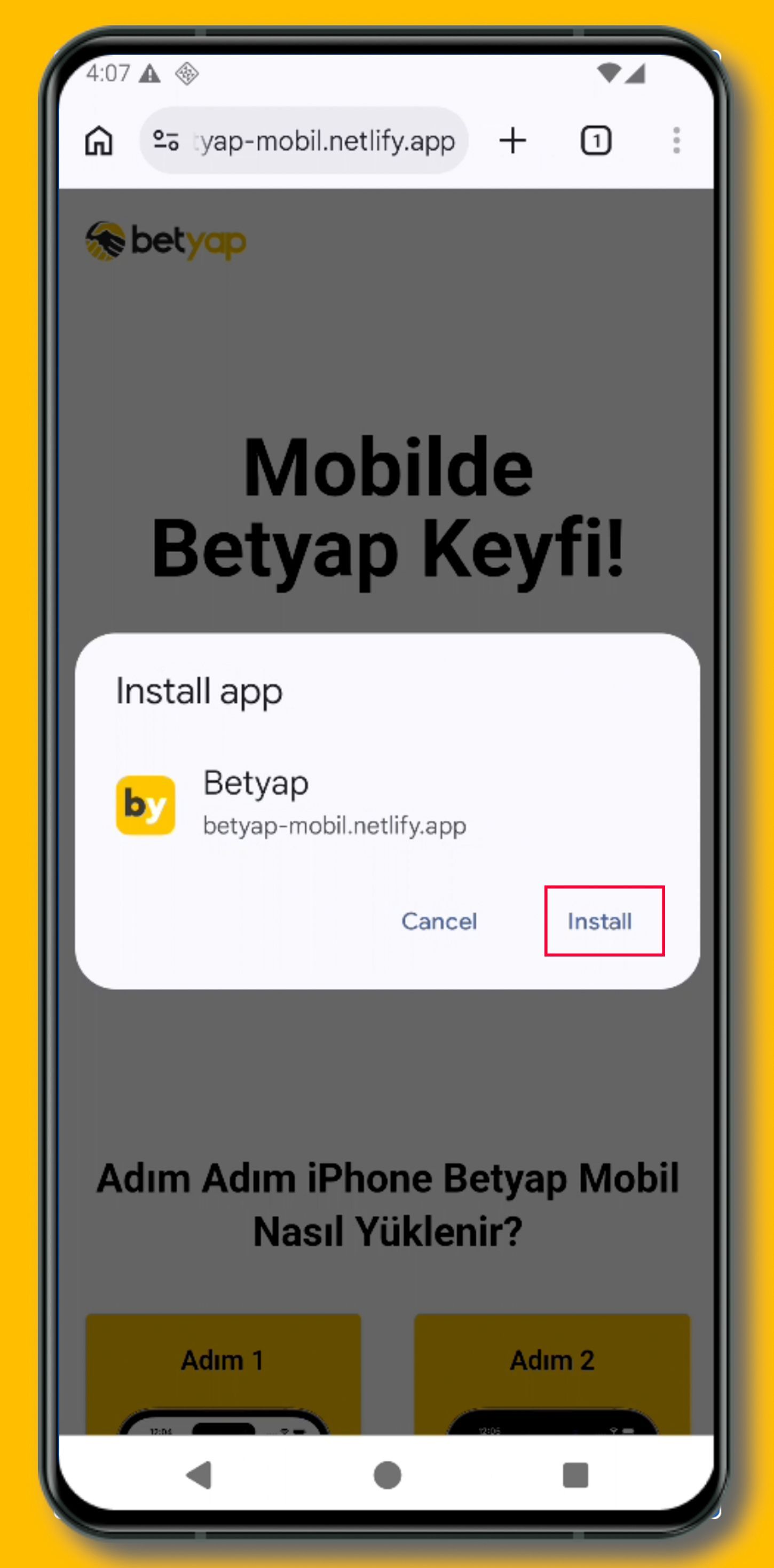 android adım 3